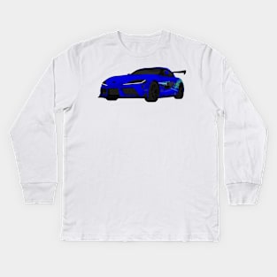 SUPRA DARK-BLUE Kids Long Sleeve T-Shirt